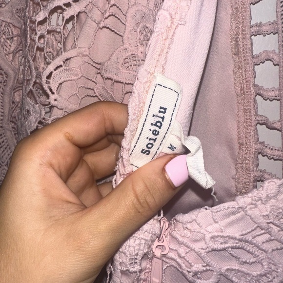 Pink Lace Romper - Picture 4 of 5